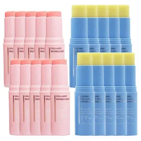 10 SETs ELUJAI Collagen Vitamin Wrinkles Balms 10g 10g Dry Skincare Moisture Anti Ageing Finelines Hyaluronic Acid Elasticity Whitening Soothing Ice Cooling Effects