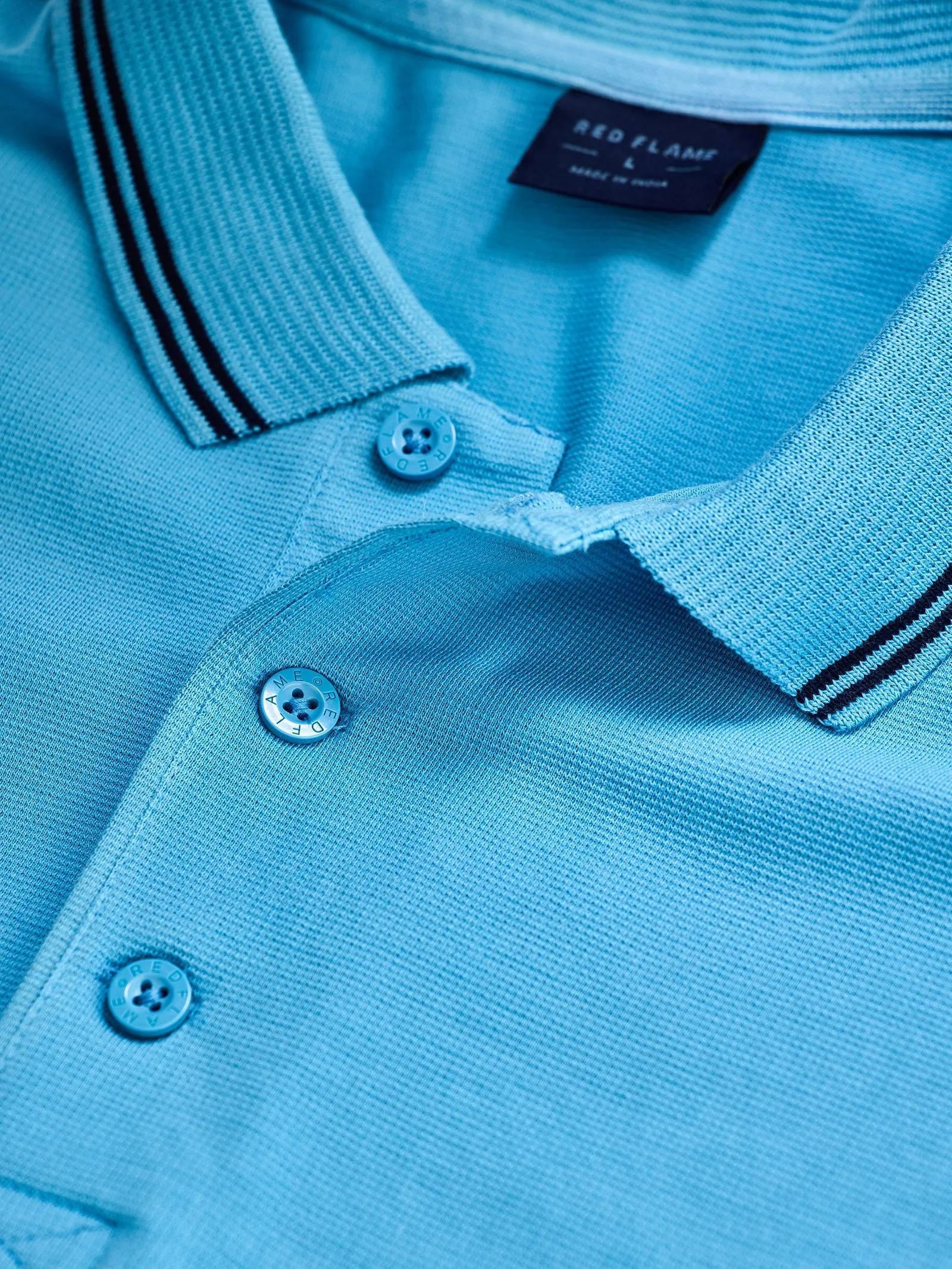 100% Cotton Waffle Polo