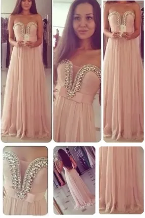 2024 Prom Dresses Sweetheart A Line Chiffon PCJSEGK3