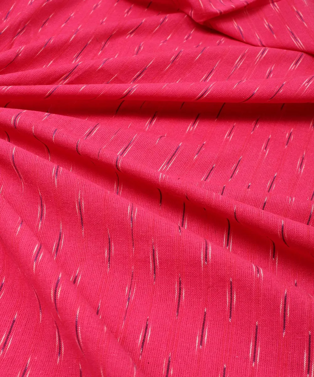 2.5 m Pink handloom cotton pochampally ikat fabric