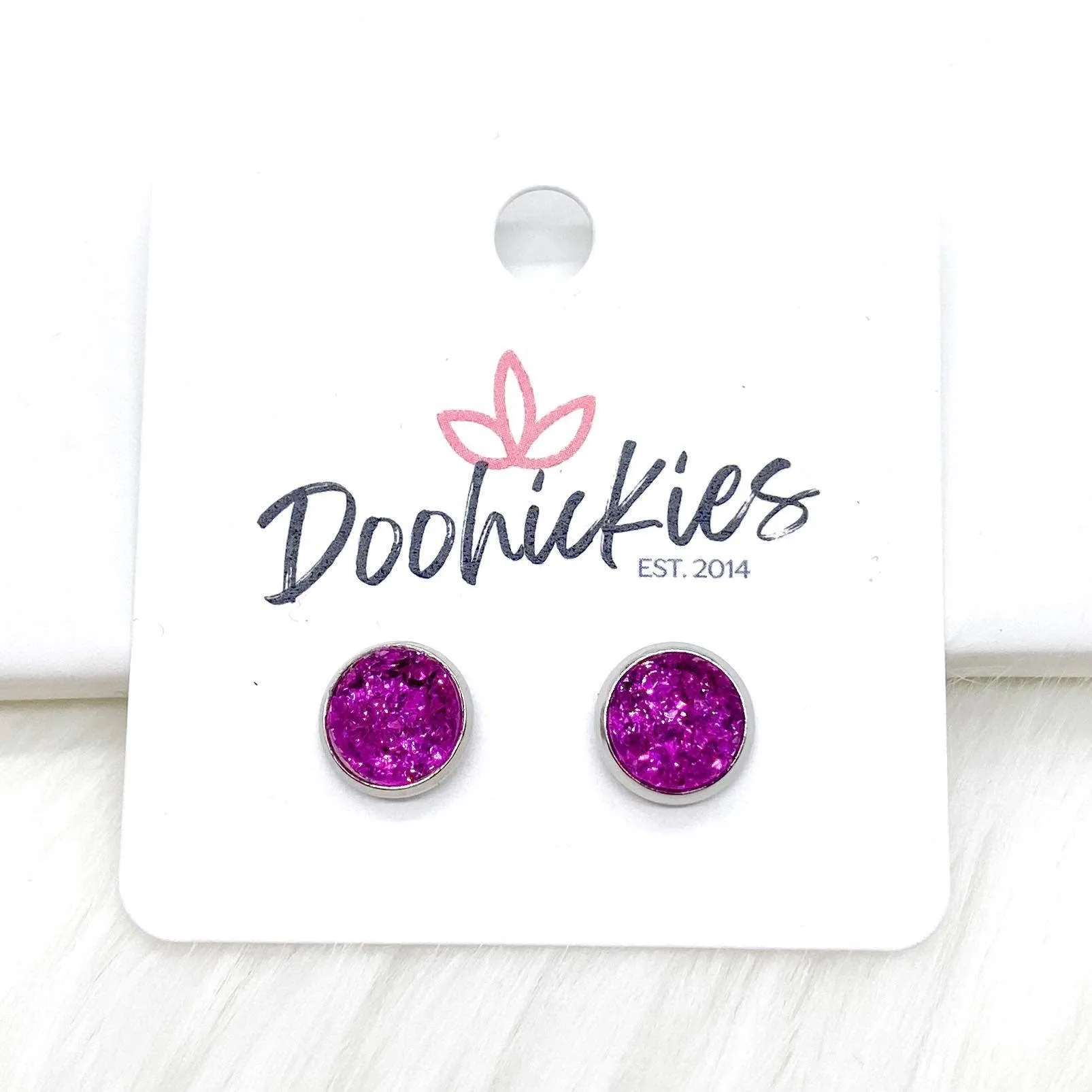 8mm Purple Druzy