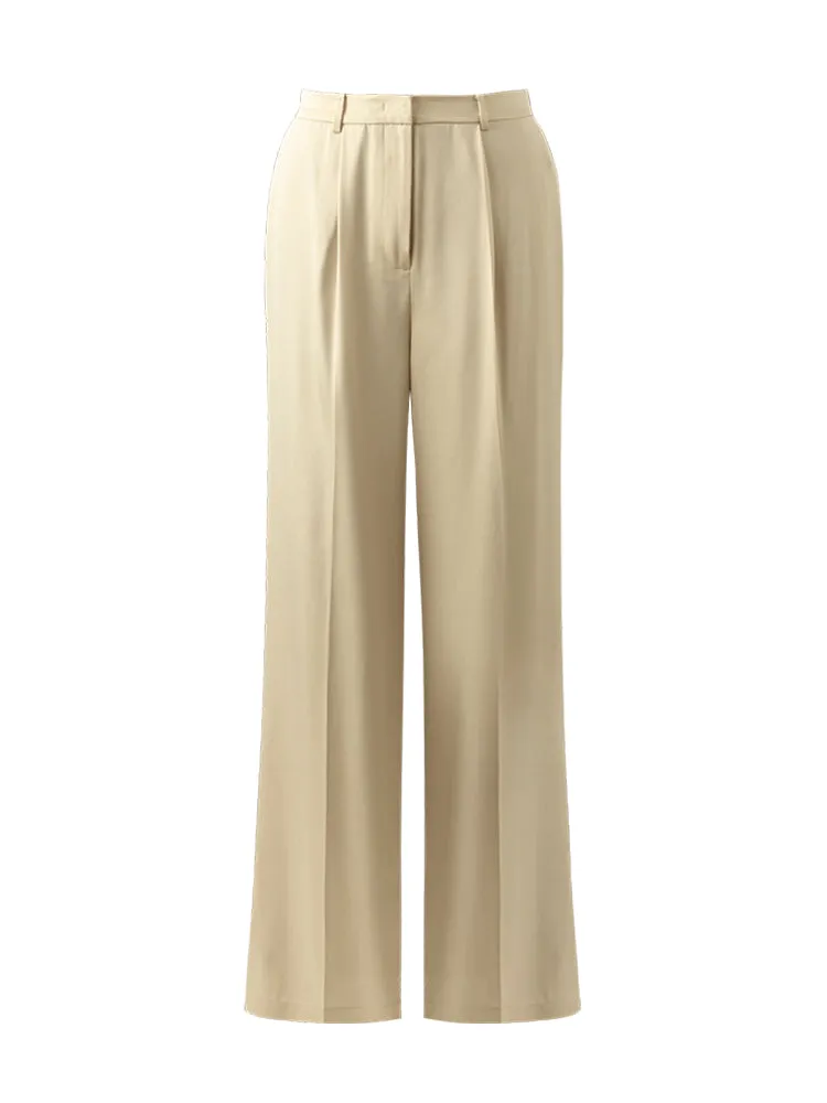 Acetate Straight Full Length Women Pants