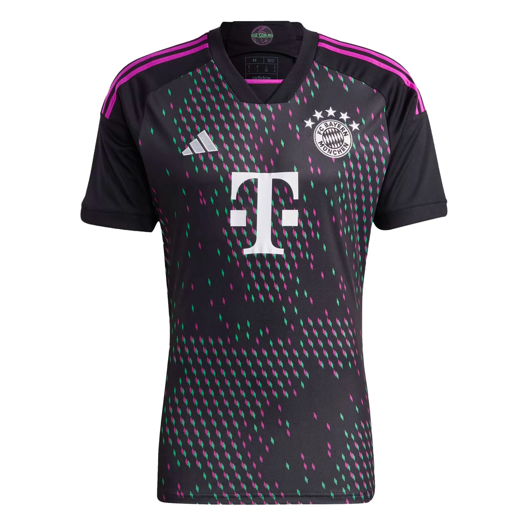 adidas Men's FC Bayern Munich 2023/24 Away Jersey Black/Purple