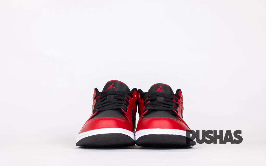 Air Jordan 1 Low 'Reverse Bred Pebbled Swoosh'