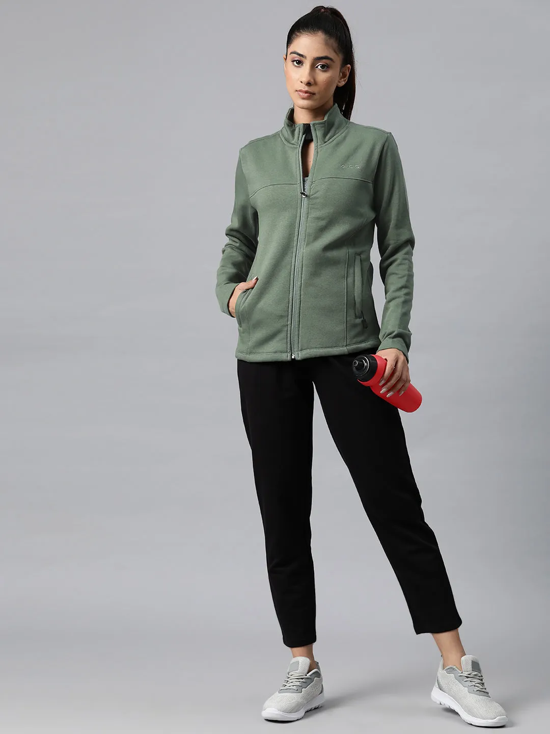 Alcis Endurance Sweat Stand Collar Sporty Jacket