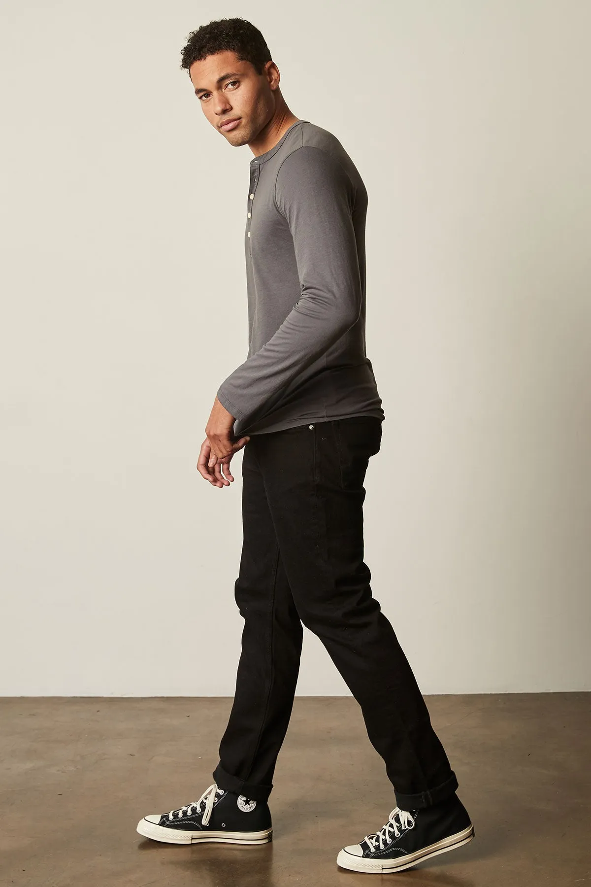 ALVARO COTTON JERSEY HENLEY