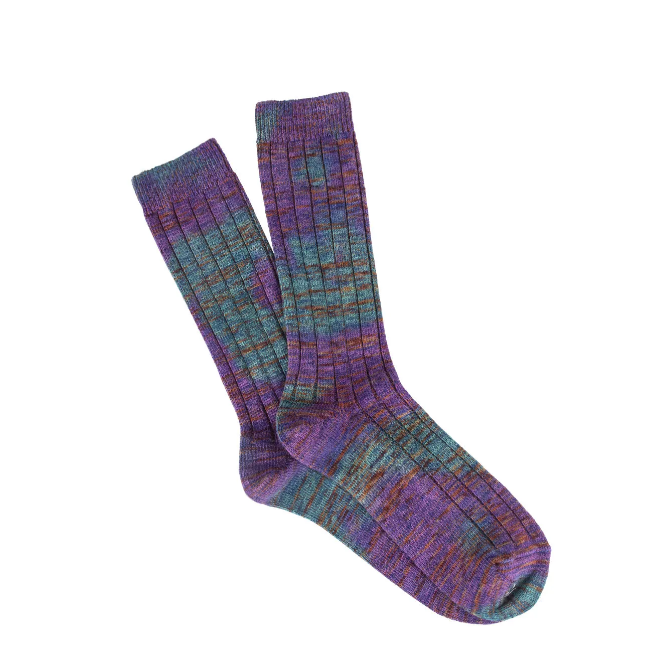 Anonymous Ism Mix Tie Dye Crew Socks Purple