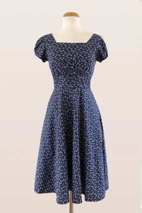 Astrid Navy & Cream Floral Dress