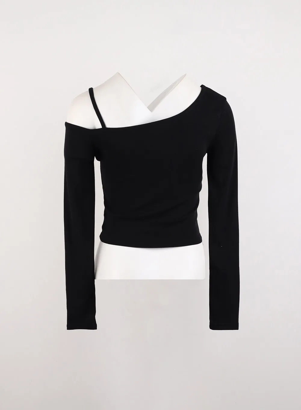 Asymmetrical One-Shoulder Crop Top ID306