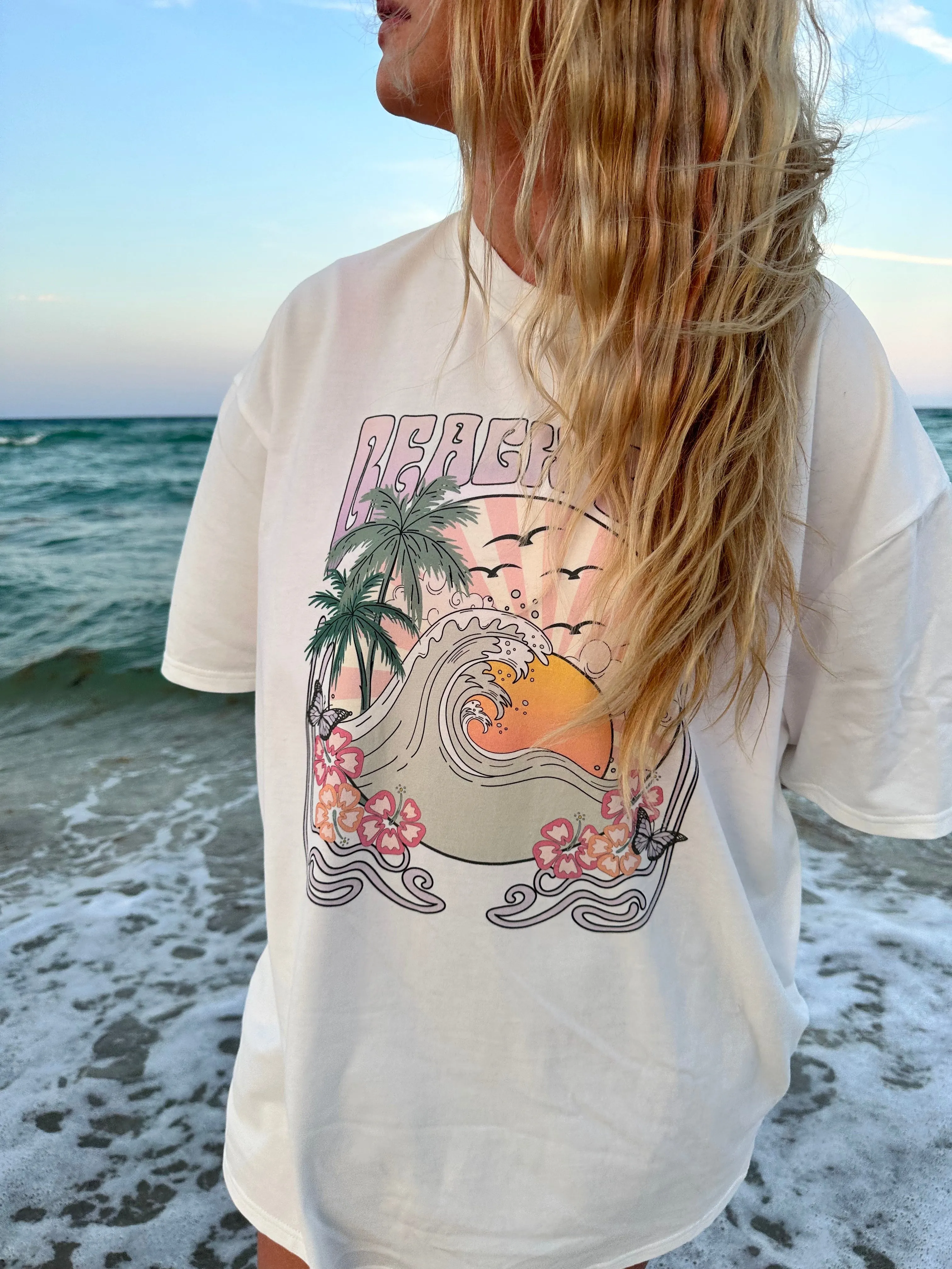 Beach Bum Sunset tee