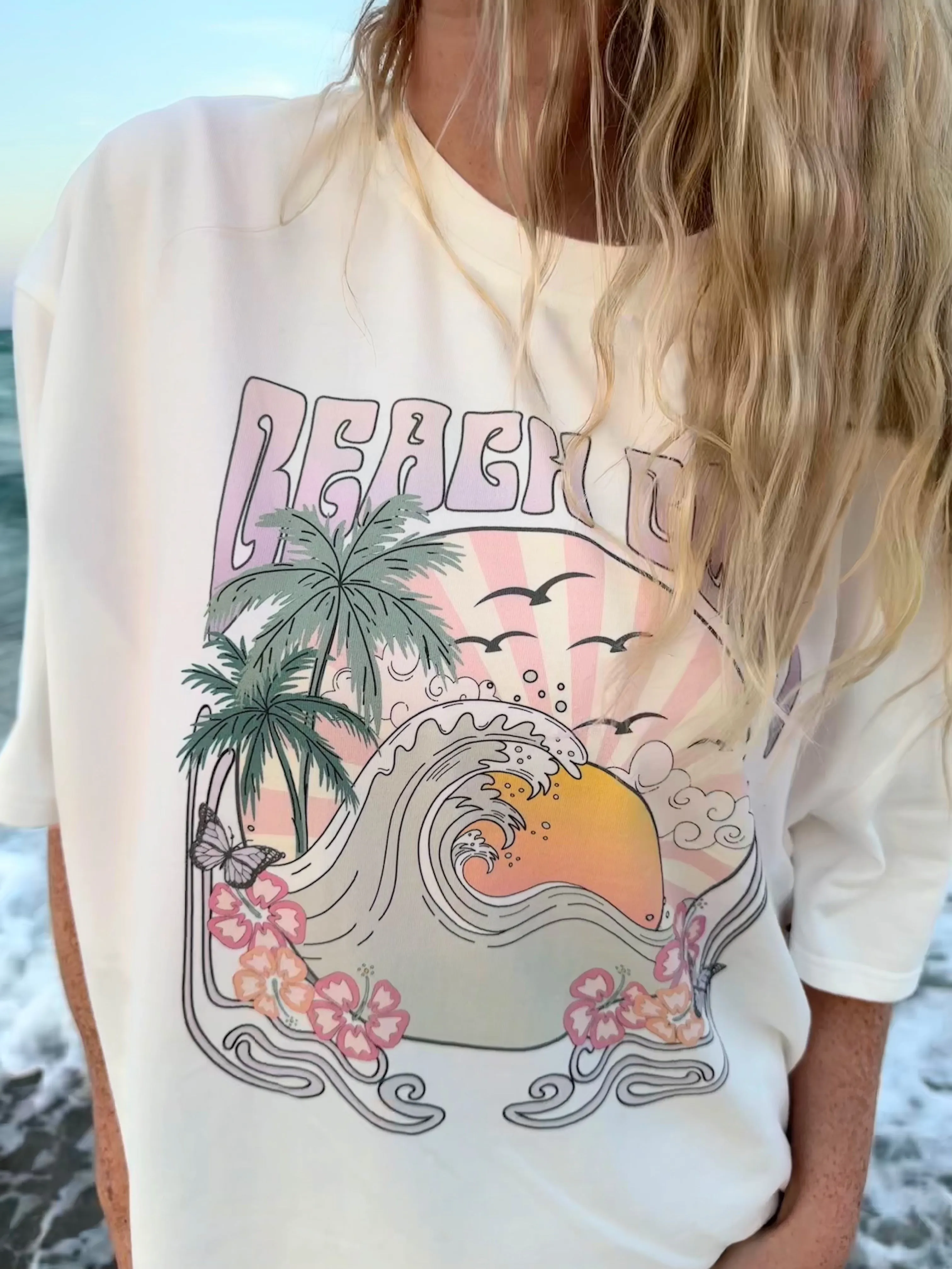 Beach Bum Sunset tee