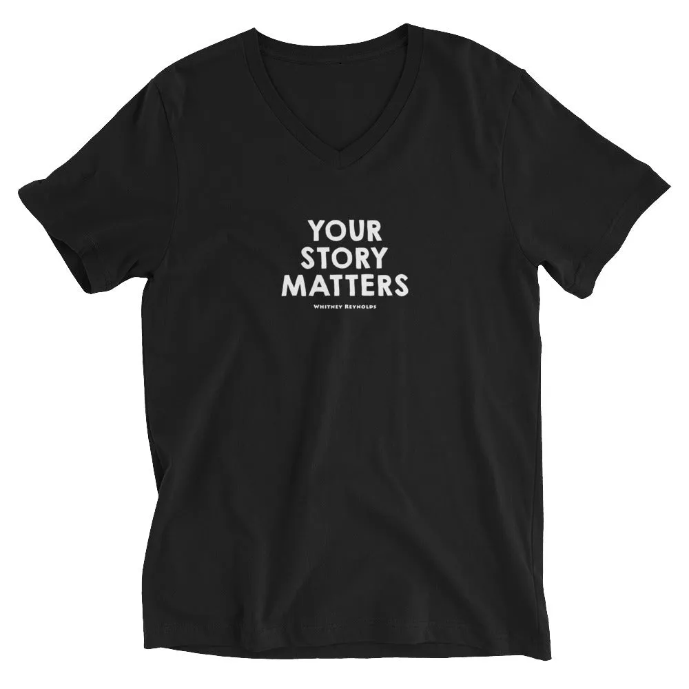 BEST FIT, BEST FEEL TEE BLACK - YOUR STORY MATTERS. WHITNEY REYNOLDS