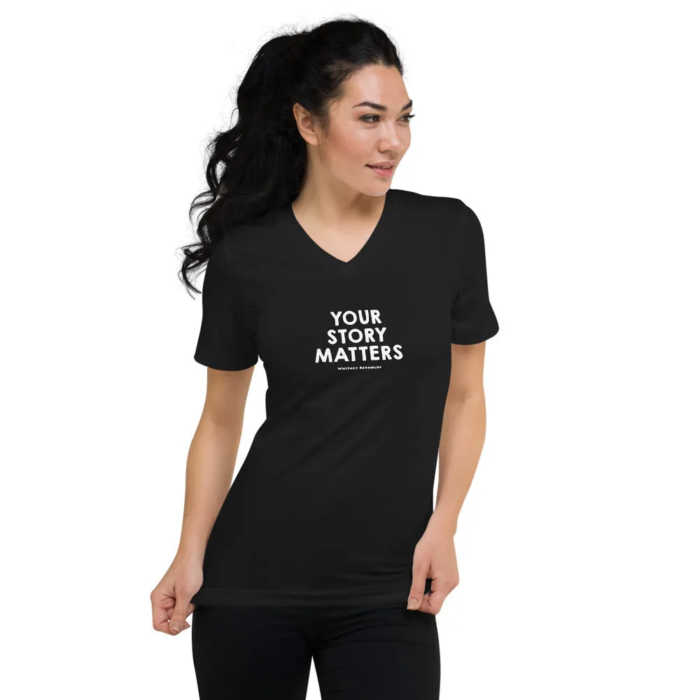 BEST FIT, BEST FEEL TEE BLACK - YOUR STORY MATTERS. WHITNEY REYNOLDS