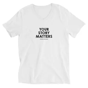 BEST FIT, BEST FEEL TEE WHITE - YOUR STORY MATTERS. WHITNEY REYNOLDS