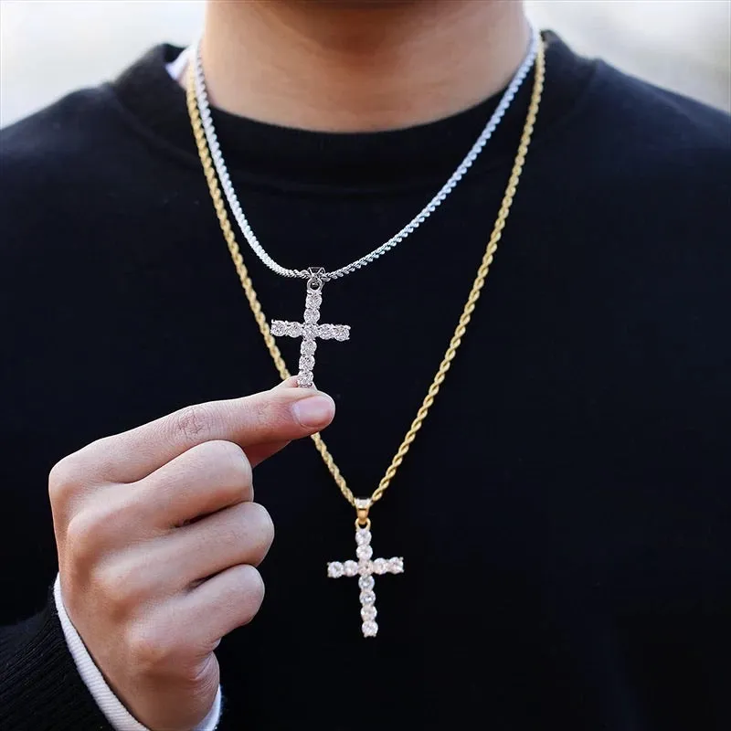 Bling Cross Necklace