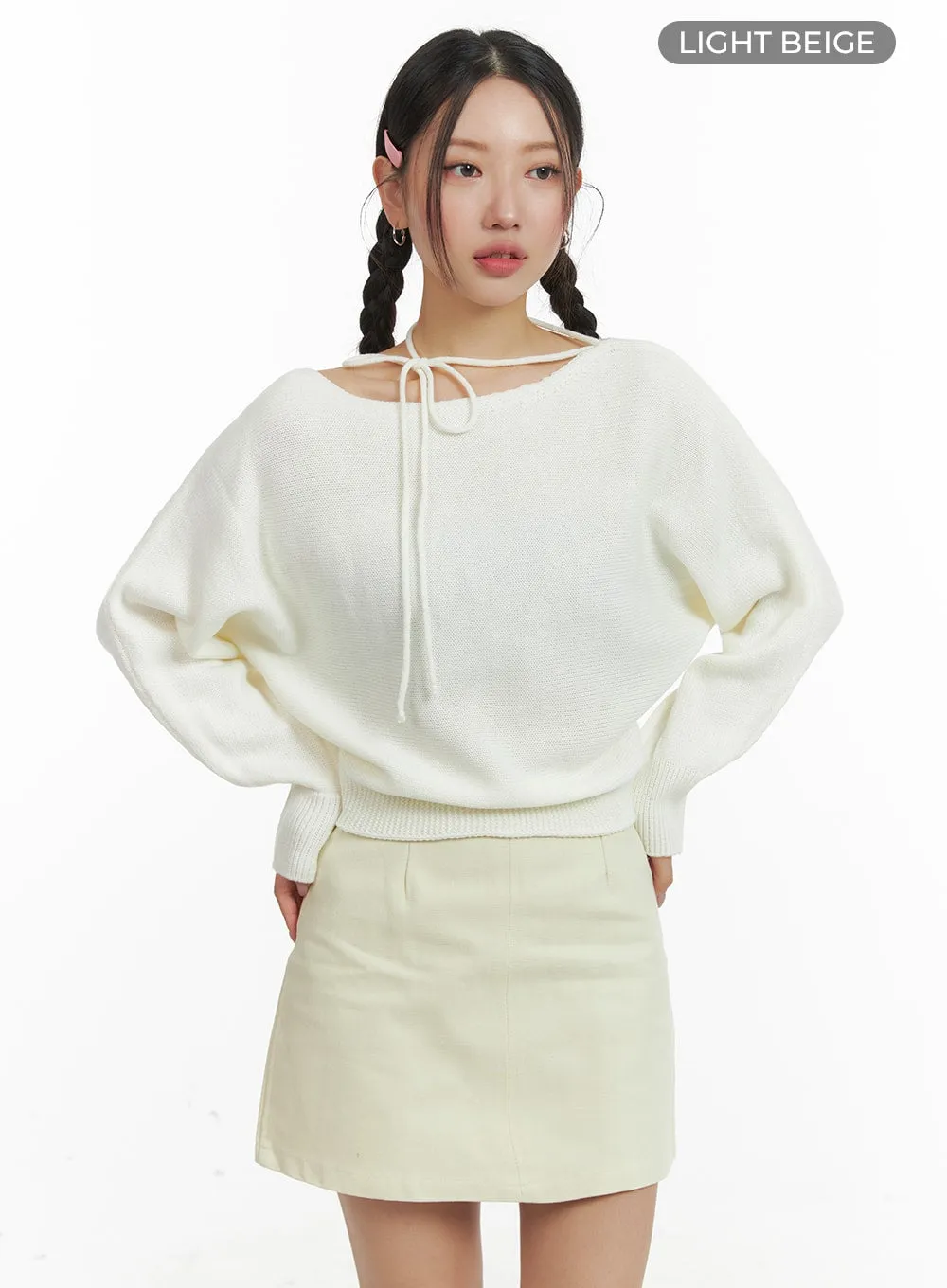 Bowknot Knit Sweater OM429