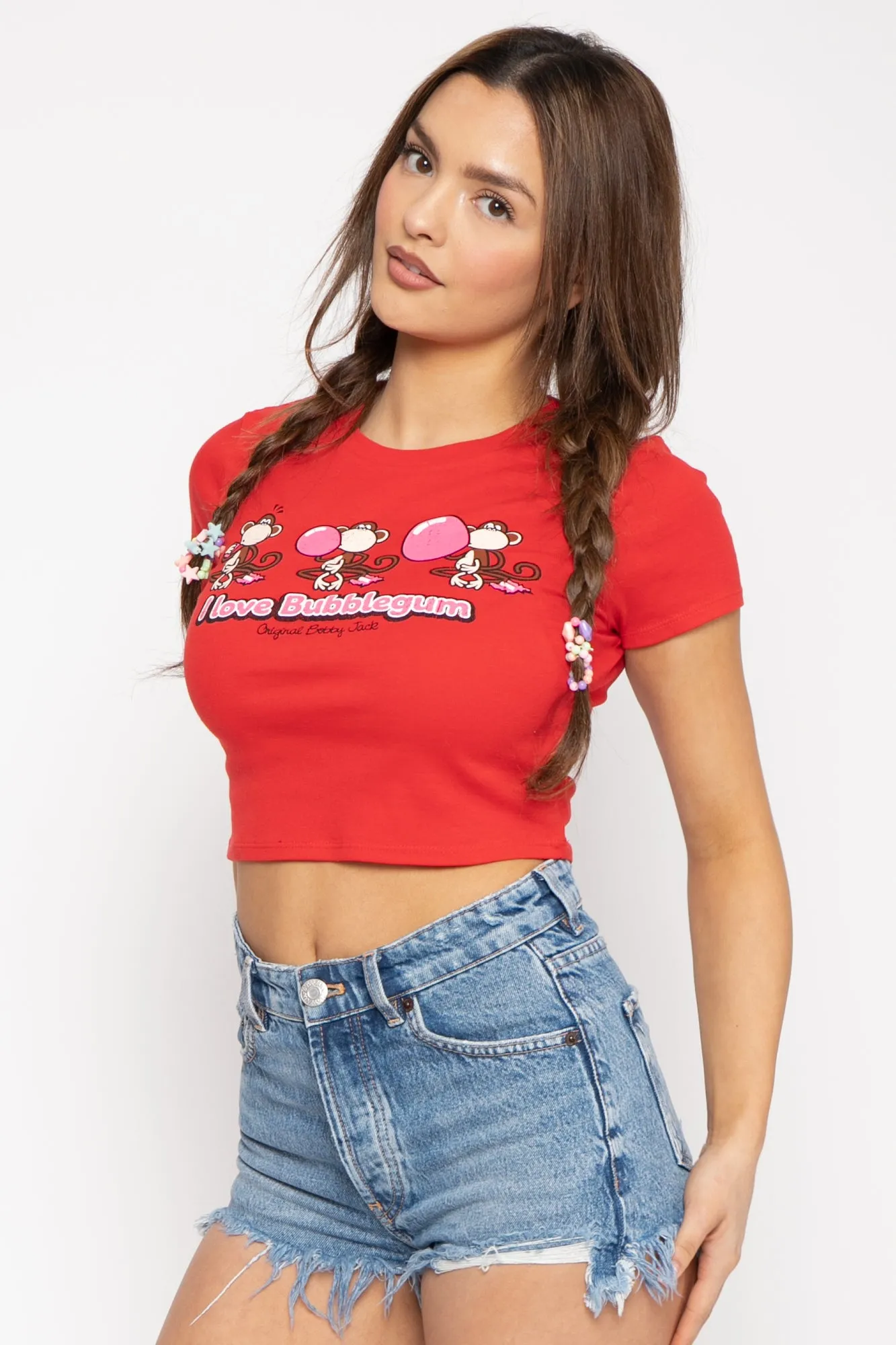 Bubblegum - Bobby Jack Crop Top - Red