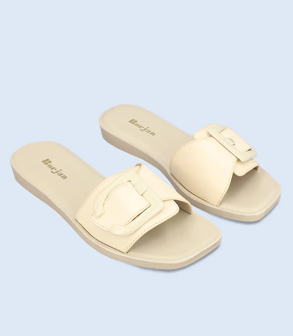 BW9416-OFF WHITE-Women Slipper