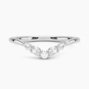 Camille Contoured Wedding Band Ring - LR66