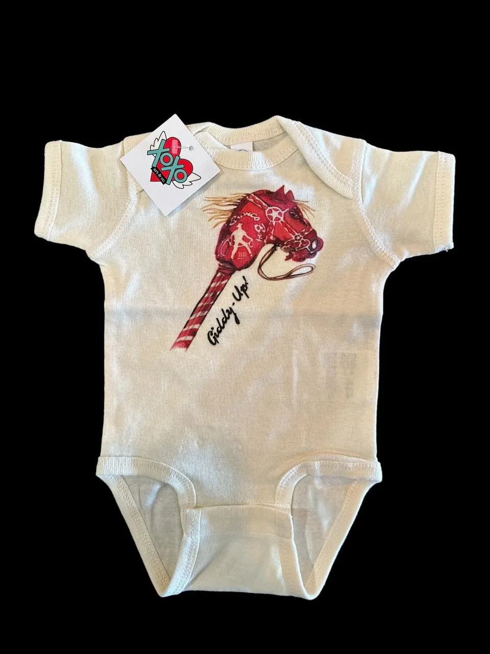 Children's XOXO Art Onesie-Giddie Up