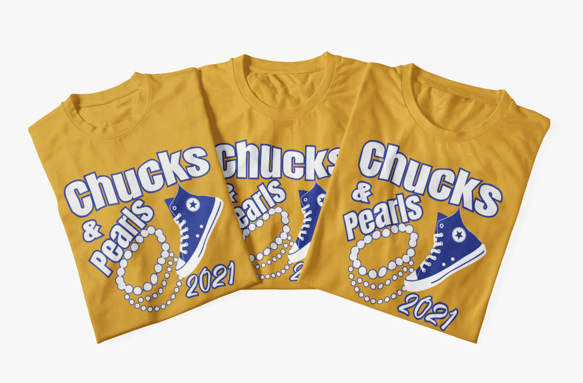 Chucks and Pearls Kamala Harris MVP Shirt - Gold Edition