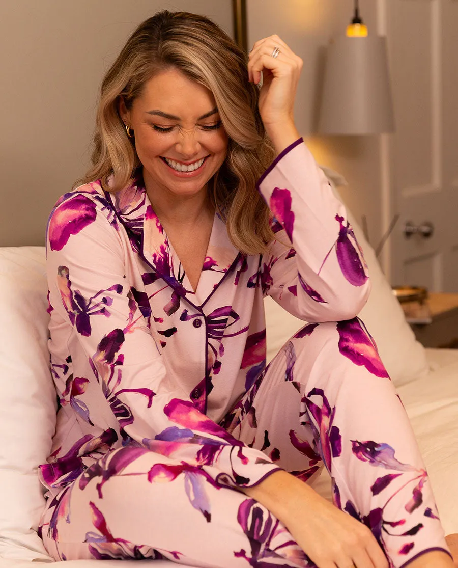 Colette Womens Floral Printed Jersey Pyjama Bottoms