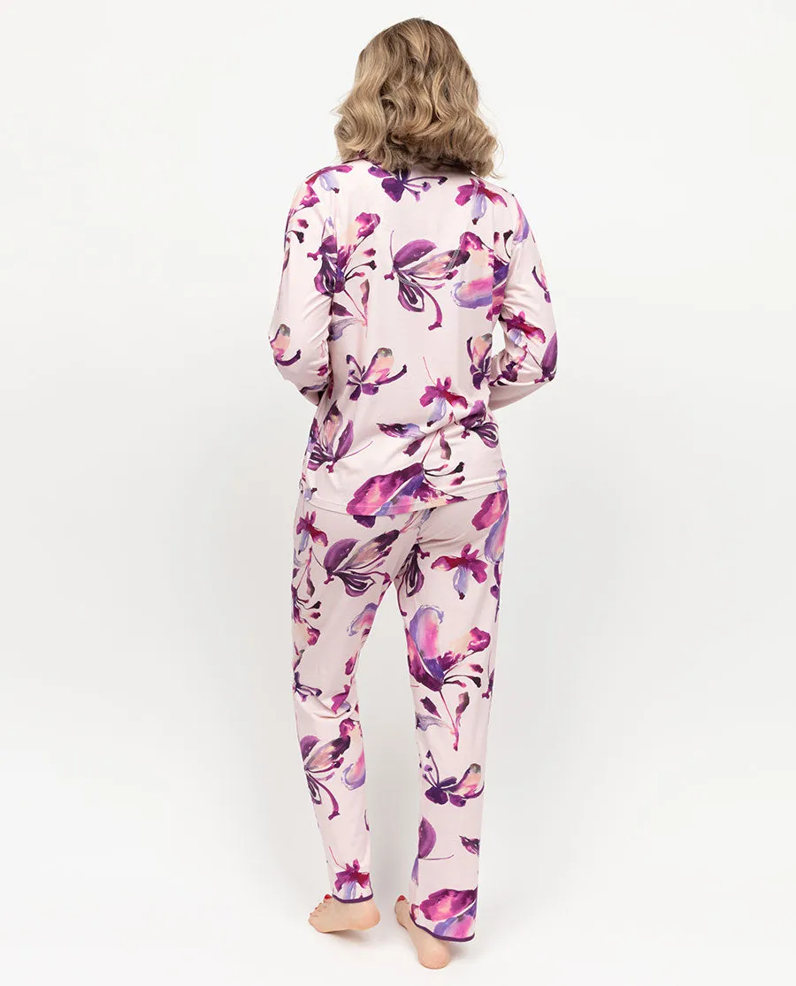 Colette Womens Floral Printed Jersey Pyjama Bottoms