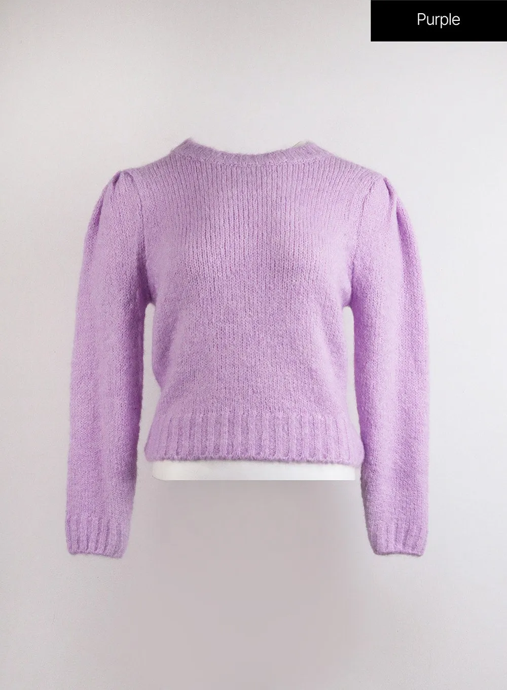 Cozy Wool-Blend Round Neck Sweater OJ419