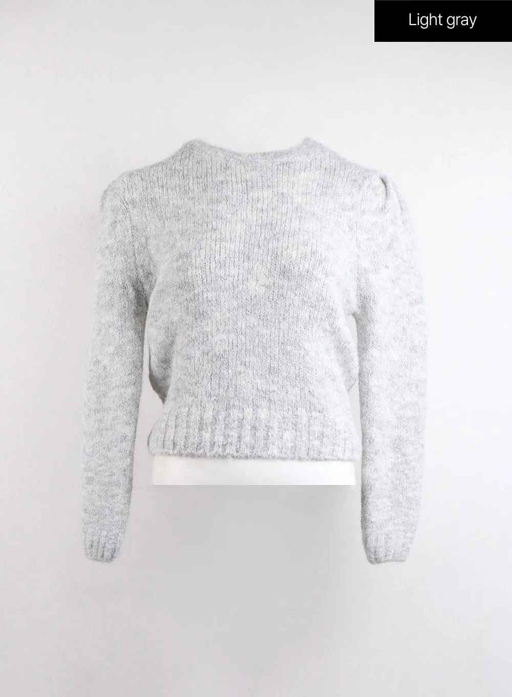 Cozy Wool-Blend Round Neck Sweater OJ419