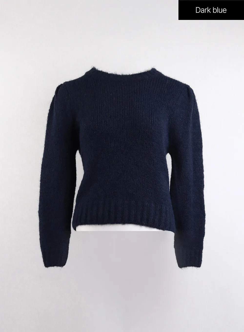 Cozy Wool-Blend Round Neck Sweater OJ419