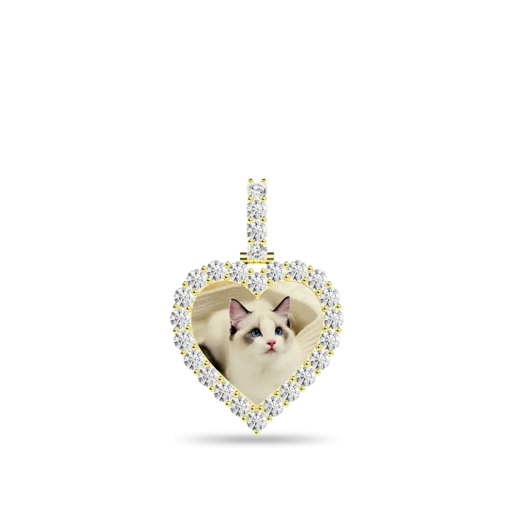 Custom Heart Photo Pendant