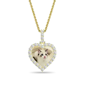 Custom Heart Photo Pendant