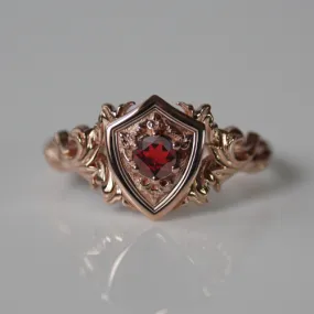 Custom Shield Ring  1110.00