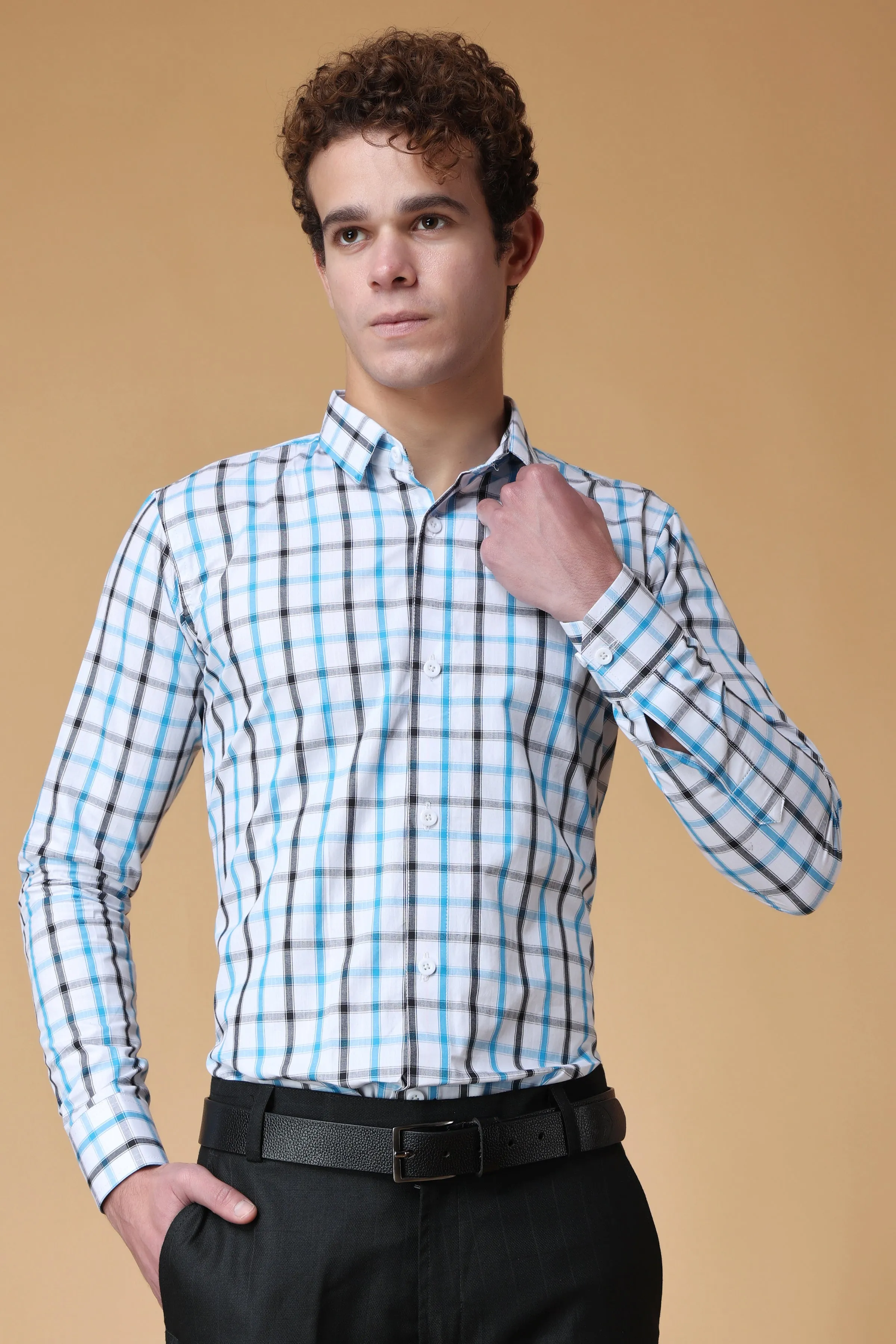 Duo Checkered Cotton Shirt