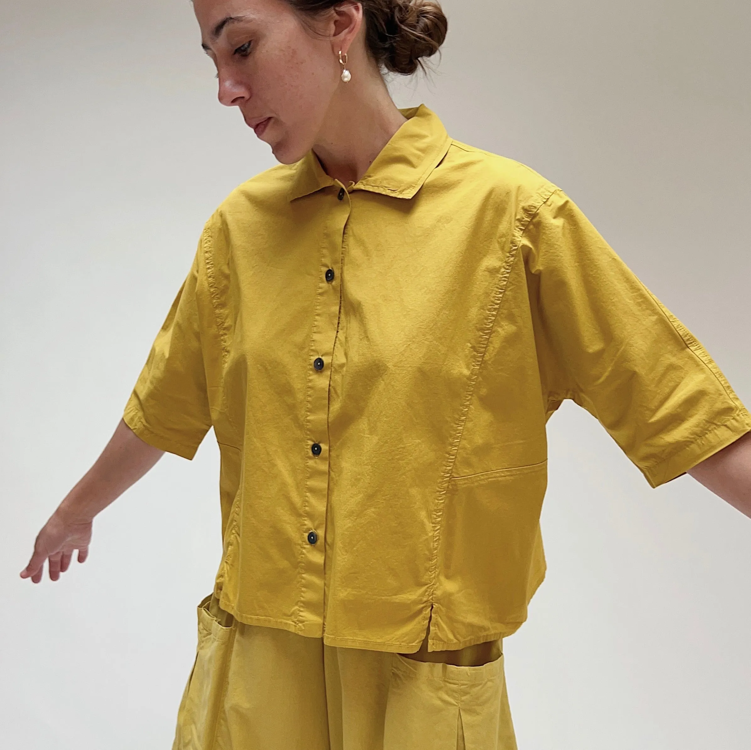 Eleven Stitch | Camp Shirt in Goldenrod