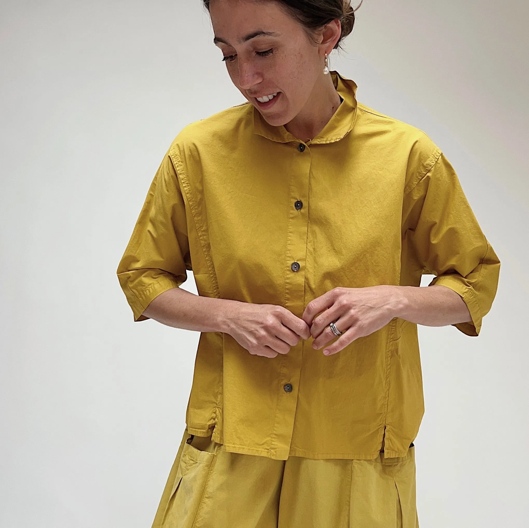 Eleven Stitch | Camp Shirt in Goldenrod