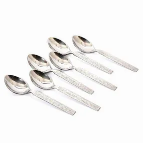 Embassy (Classic by Embassy) Tea Spoon, Pack of 6, Stainless Steel, 14 cm (Hi-Trend, 17 Gauge)