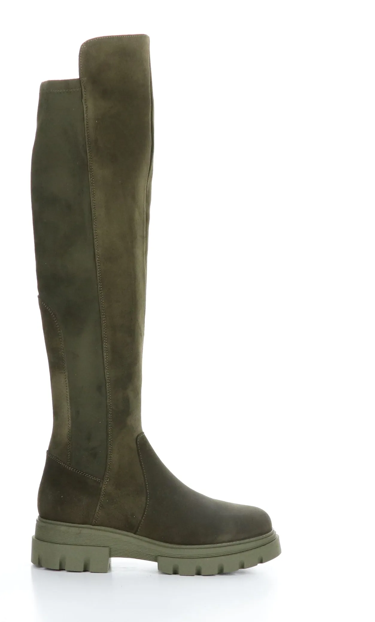 FIFTH OLIVE/KHAKI Elasticated Boots