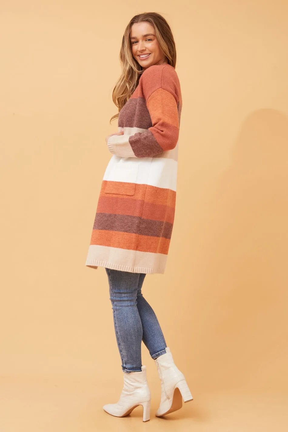 GLENN COLORBLOCK KNIT CARDIGAN