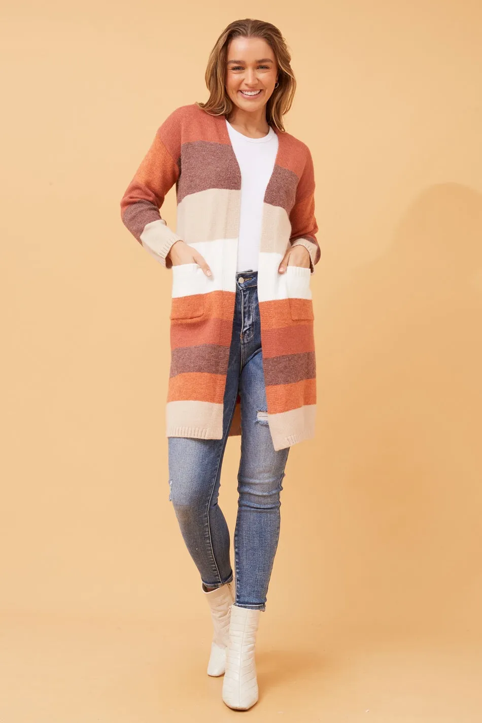 GLENN COLORBLOCK KNIT CARDIGAN