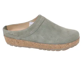 Haflinger Leather Clogs Malmo Khaki