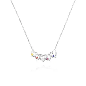 Heart of Love Birthstone Necklace for lover