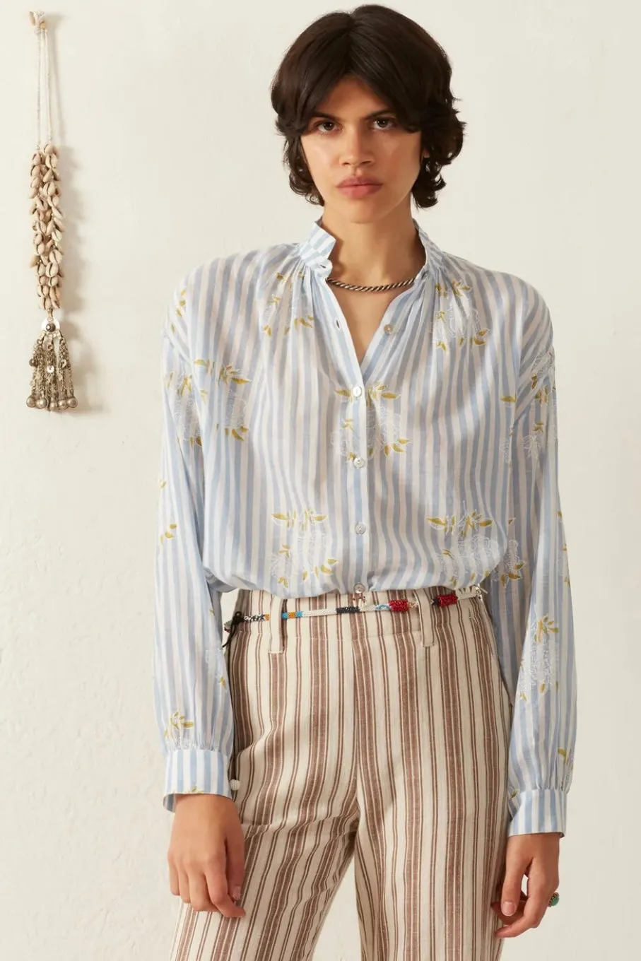 KIKI MAGNOLIA STRIPE SHIRT