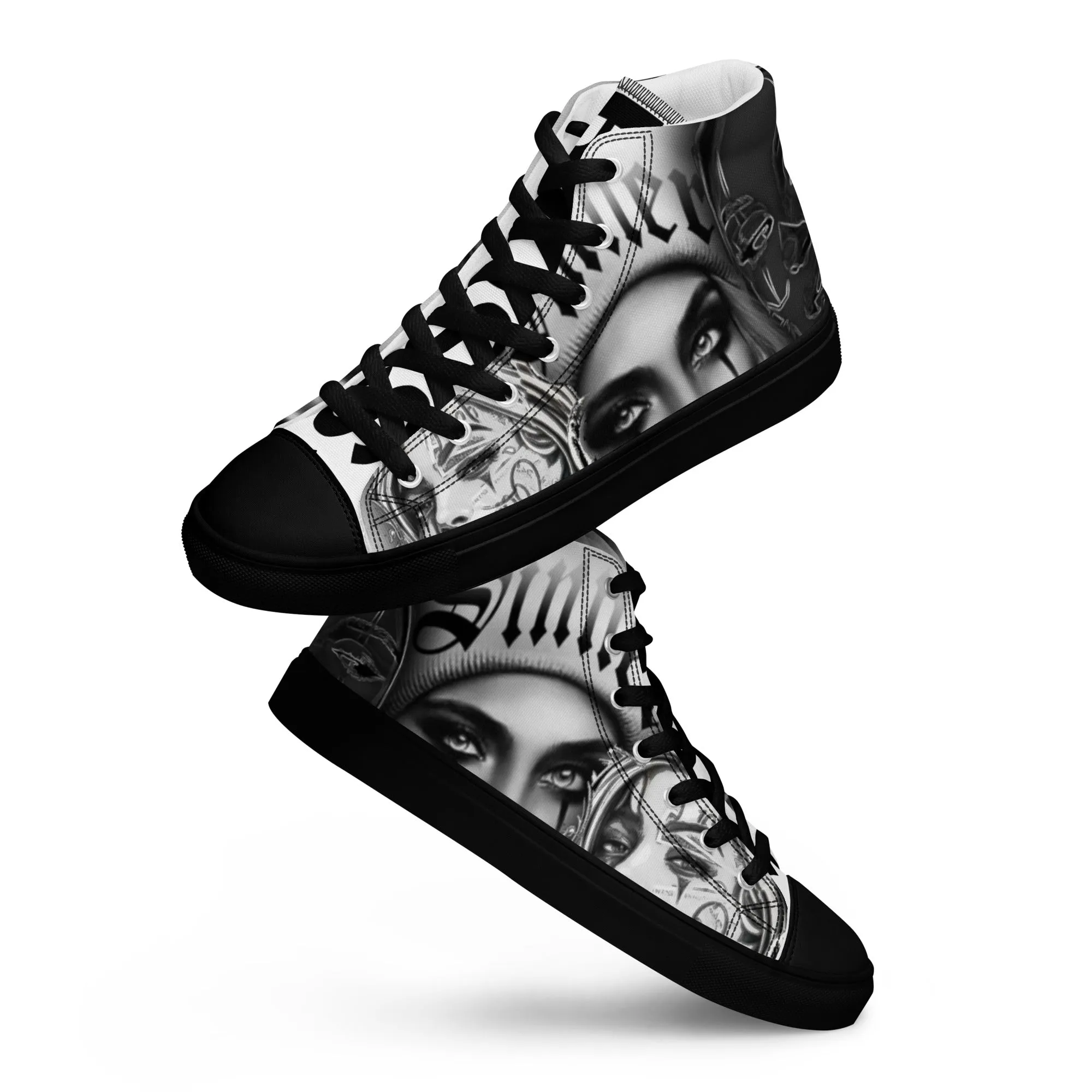 Men’s high top canvas shoes