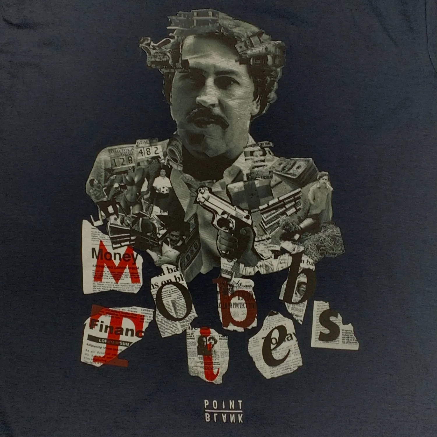 Men's Mob Ties T-Shirt In Navy