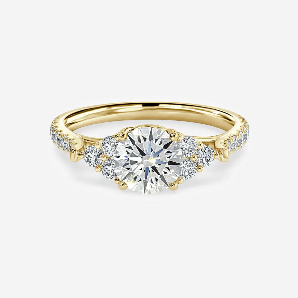 Mithrial Trilogy Engagement Ring [Setting Only] - EC111