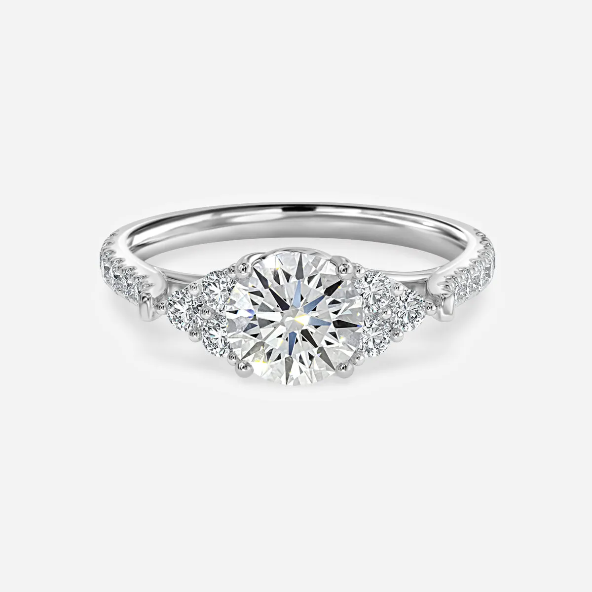 Mithrial Trilogy Engagement Ring [Setting Only] - EC111