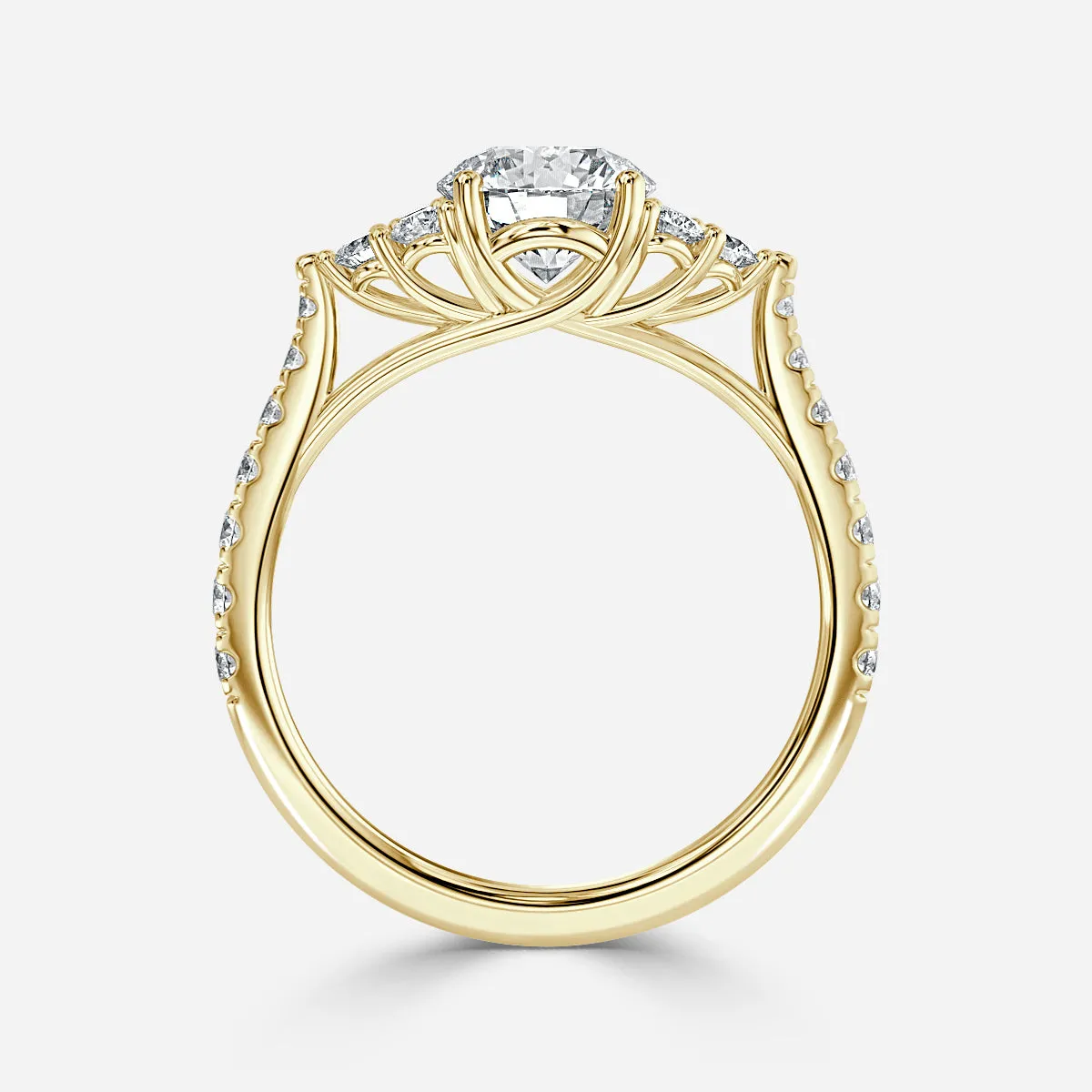 Mithrial Trilogy Engagement Ring [Setting Only] - EC111