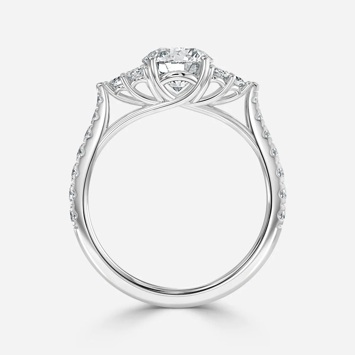 Mithrial Trilogy Engagement Ring [Setting Only] - EC111