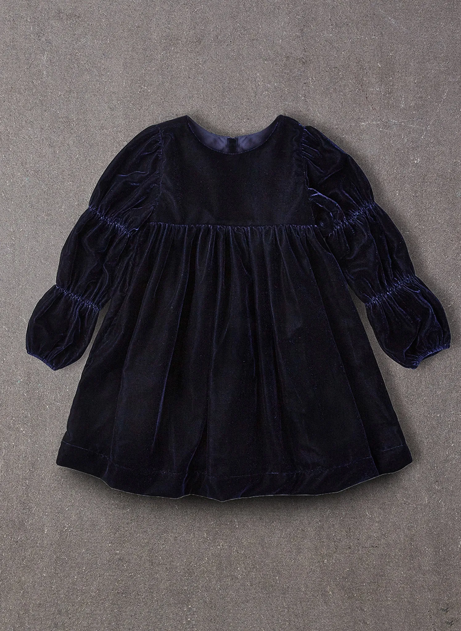 Nellystella Ottilie Dress in Navy Velvet